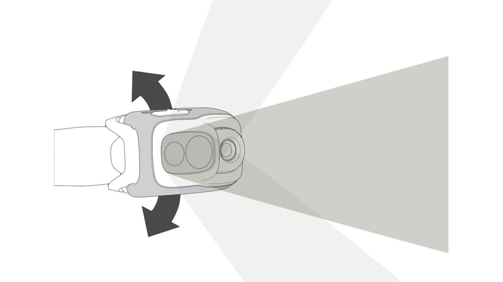 Petzl Swift RL 1100 Lumens Headlamp, Black, 1100 Lumens, E095BB00