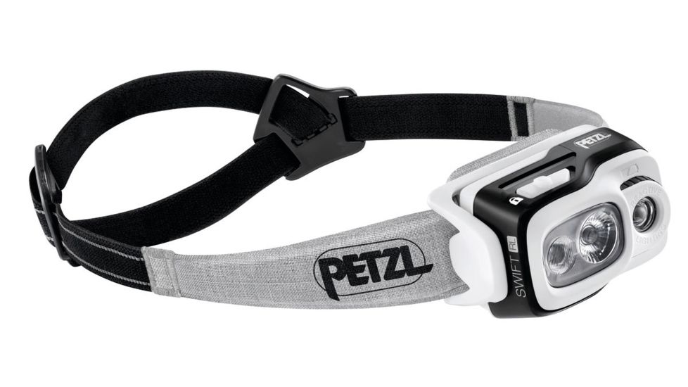 USED Petzl Swift RL LED Headlamp, 900 Lumens, Black, E095BA00, EDEMO1