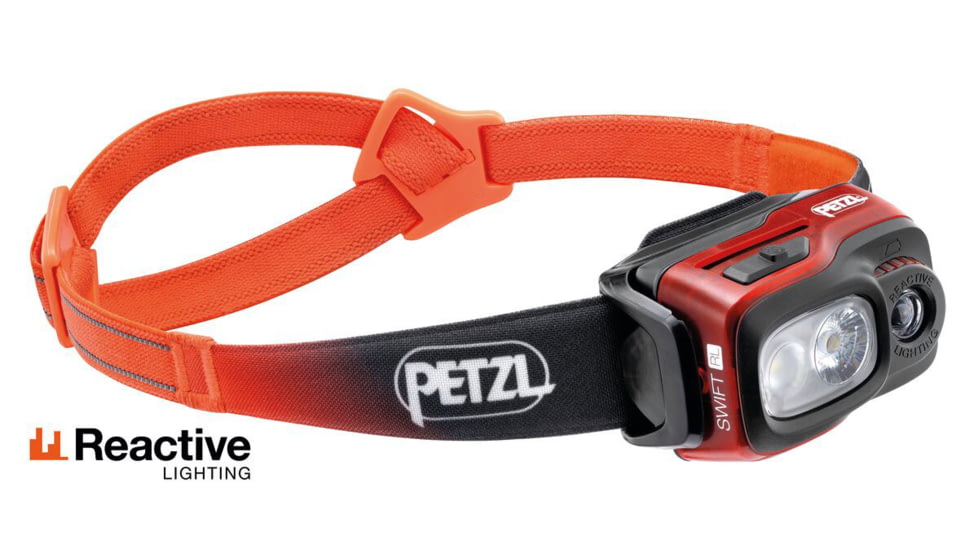 Petzl Swift RL Headlamp, Orange, E095BB01