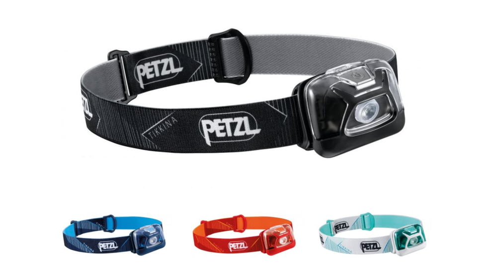 Petzl Tikkina LED Headlamp, Black, Blue, Orange, White