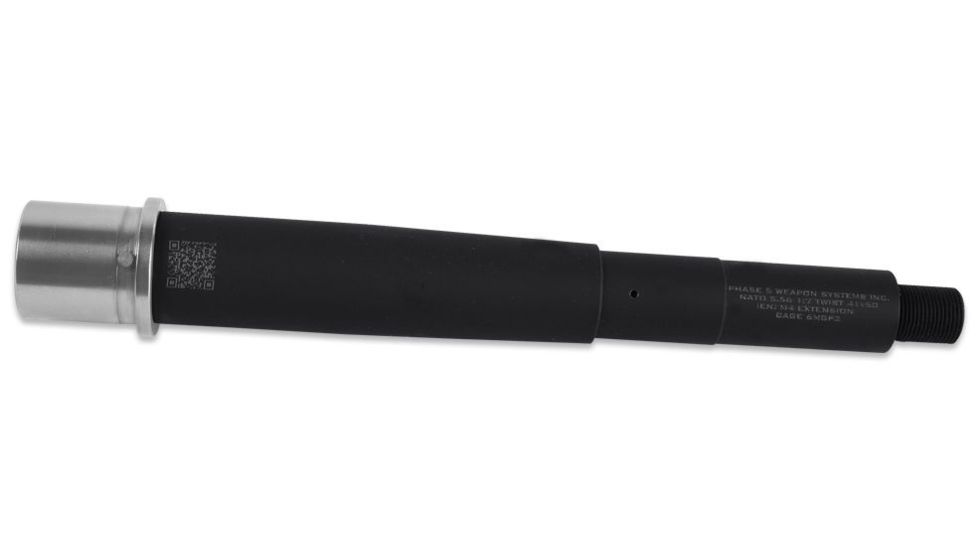 Phase 5 Weapon Systems Inc 41V50 5.56 Nato Pistol Barrel w/ Electroless Nickel M4 Extension, Black, 7.5in BARREL 41V50-7.5EN
