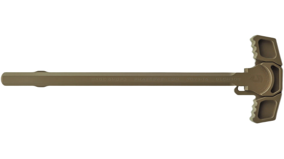 Phase 5 Weapon Systems Inc 308 Dual Latch Charging Handle, Flat Dark Earth, Small, DLCH308-FDE