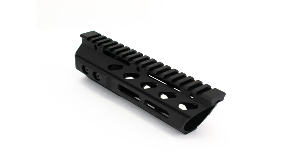 Phase 5 Weapon Systems Inc 7.5 Inch Lo-Pro Slope Nose Free Float MLOK Rail, Steel Barrel Nut and Mounting Hardware Included, Black, 7.5 Inch, PH5LPSN75MLOK