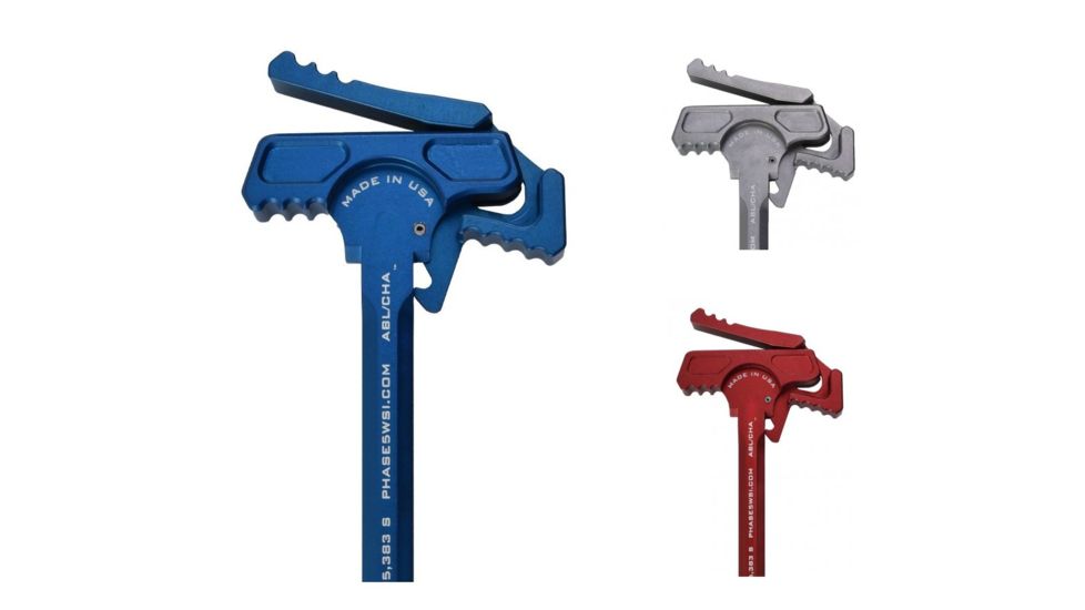 Phase 5 Weapon Systems Inc Ambi-Battle Latch/Charging Handle Assembly .308 CAL, Blue, Grey, Red