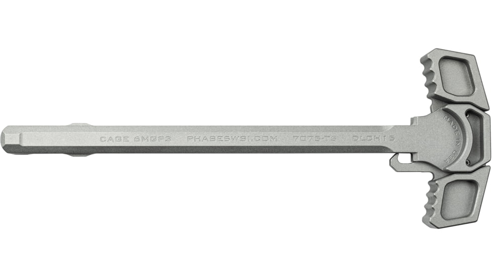 Phase 5 Weapon Systems Inc Dual Latch Charging Handle, Satin Mag, Small, DLCH15-MG