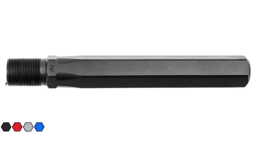 Phase 5 Weapon Systems Inc Hexone AR15 Rifle Buffer Tube, Black, Medium, HexOne-R-Tube