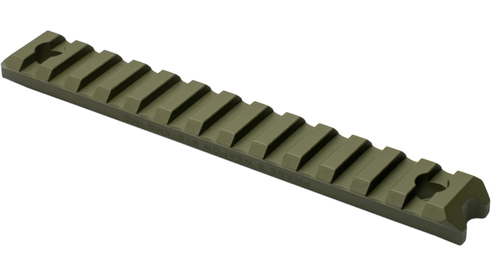 Phase 5 Weapon Systems Inc M-LOK Picatinny Rail Section, 13 Slot, OD Green, MLOKPIC13-ODG