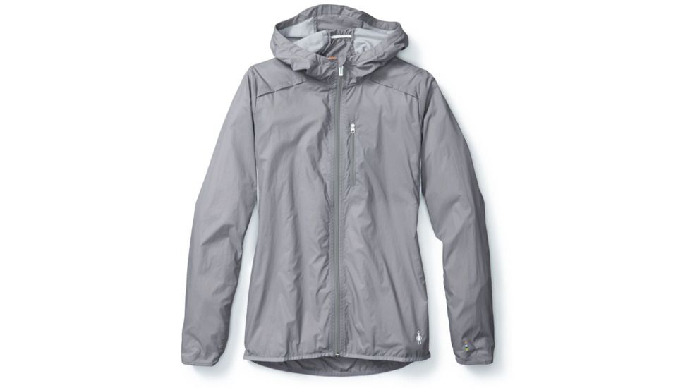 Smartwool PhD Ultra Light Sport Jacket-Women's, Light Gray, Large, SW016031039-L