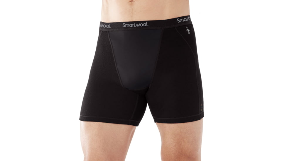 Smartwool PhD Wind Boxer Brief-Men's, Black, Extra Large, SW014017001-XXL