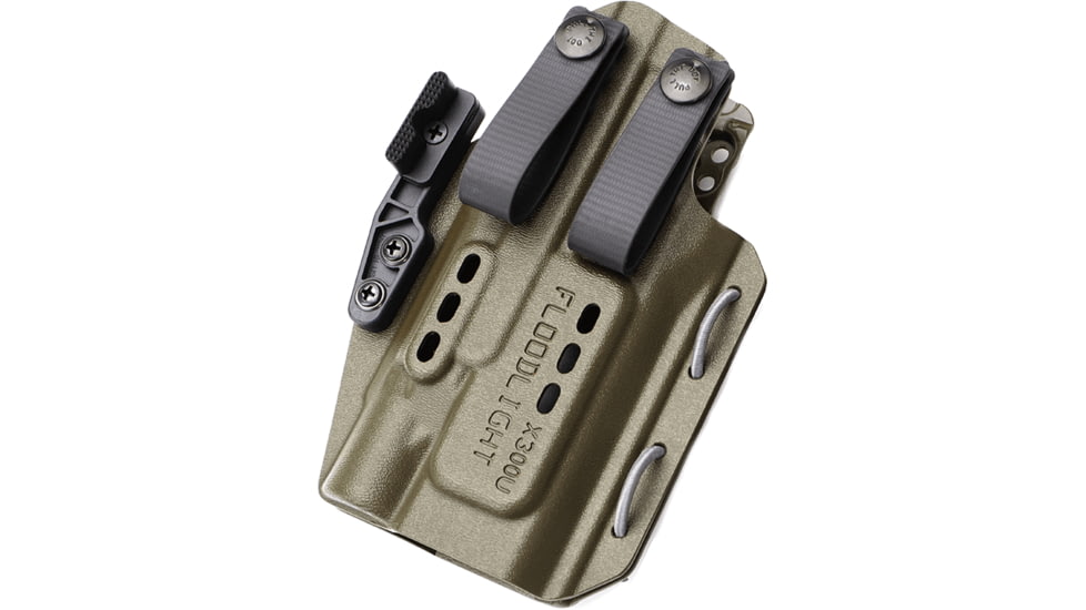 PHLster Floodlight IWB Holster, X300, Ambidextrous, OD Green, Standard, 49