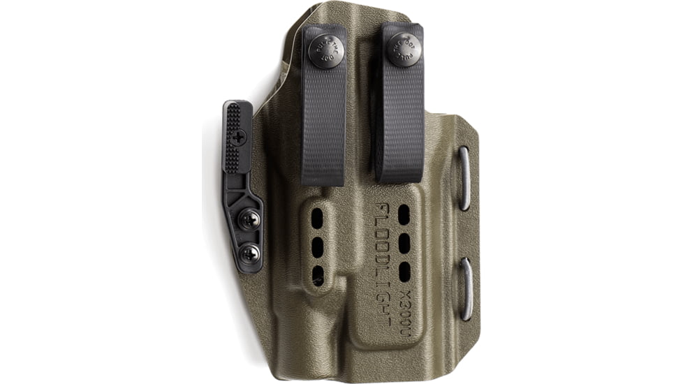 PHLster Floodlight IWB Holster, X300, Ambidextrous, OD Green, Standard, 49