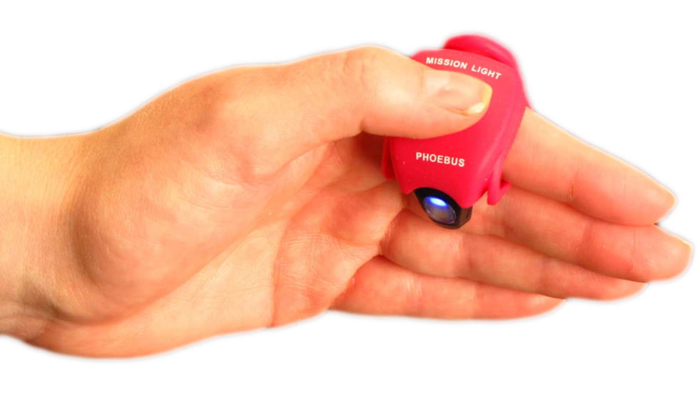 Phoebus Tactical ML-1 LED Mission Light Finger Flashlight, Red, Small ML-1/R