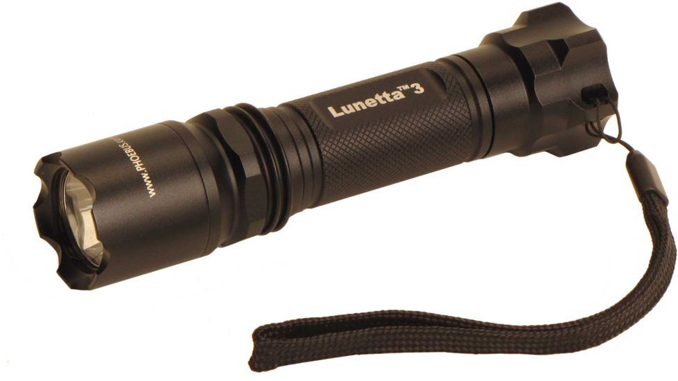 Phoebus Tactical PL CREE LED Lunetta Flashlight with Strobe, Black, Medium PL-3