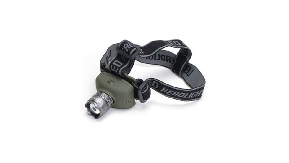 Phoebus Tactical RHL LED 3-Mode Rescue Focusing Headlamp with Strobe, Green, Medium RHL-4