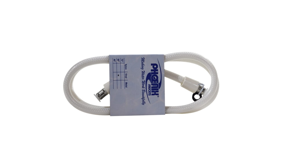 Phoenix Faucets By Valterra Hose For Handheld Shower - 60, Vinyl, White, 60in, PF276016