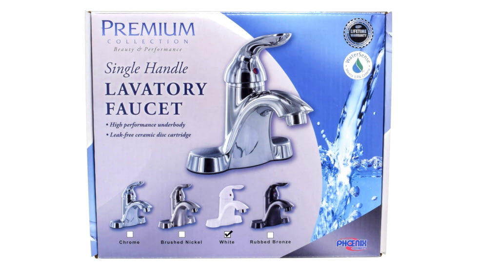 Phoenix Faucets Single-Handle 4 Hybrid Tall Bathroom Faucet, White, Tall, PF232221