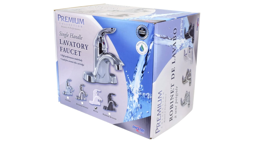 Phoenix Faucets Single-Handle 4 Hybrid Tall Bathroom Faucet, White, Tall, PF232221