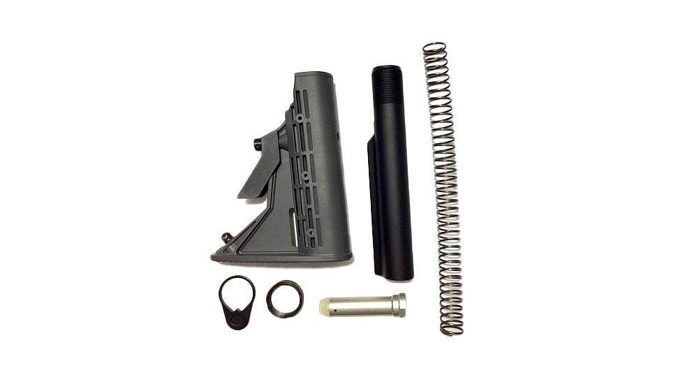 Phoenix Technology Stock Kit, AR-15, 6-Position Adjustable, Commercial Spec, Buffer/Buffer Tube/Buffer Spring/Castle Nut/Retainer Ring, Urban Grey, AR15K-UG