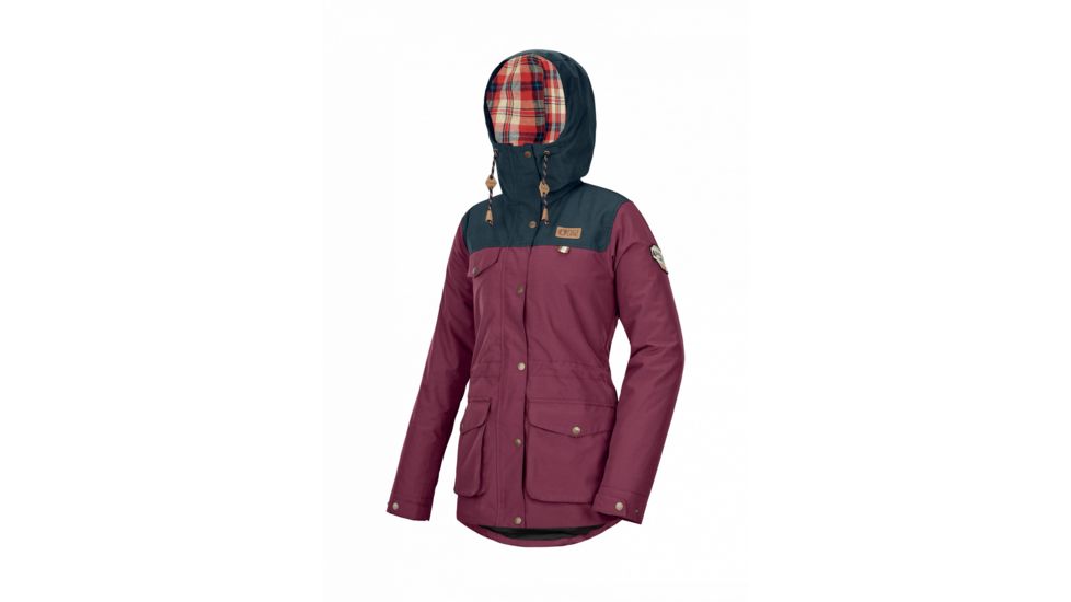 Picture Kate Jkt - Womens, Burgundy, Small, WVT155-B-S