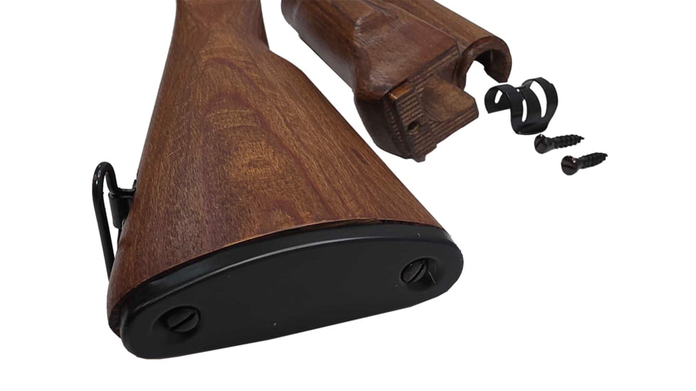 Pioneer Arms Polish AKM Wood Butt Fixed AK Stock and Upper Lower Handguard w/Stock Screws
