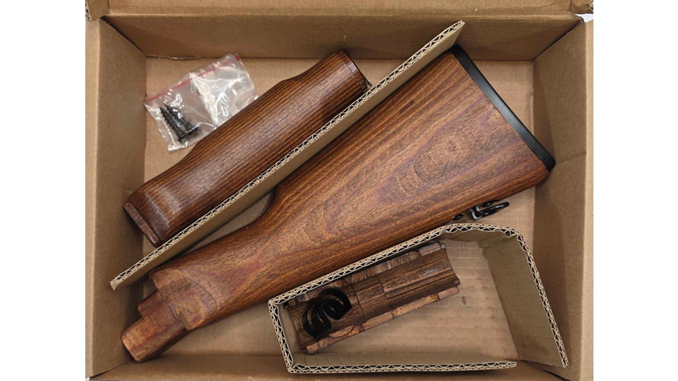 Pioneer Arms Polish AKM Wood Butt Fixed AK Stock and Upper Lower Handguard w/Stock Screws