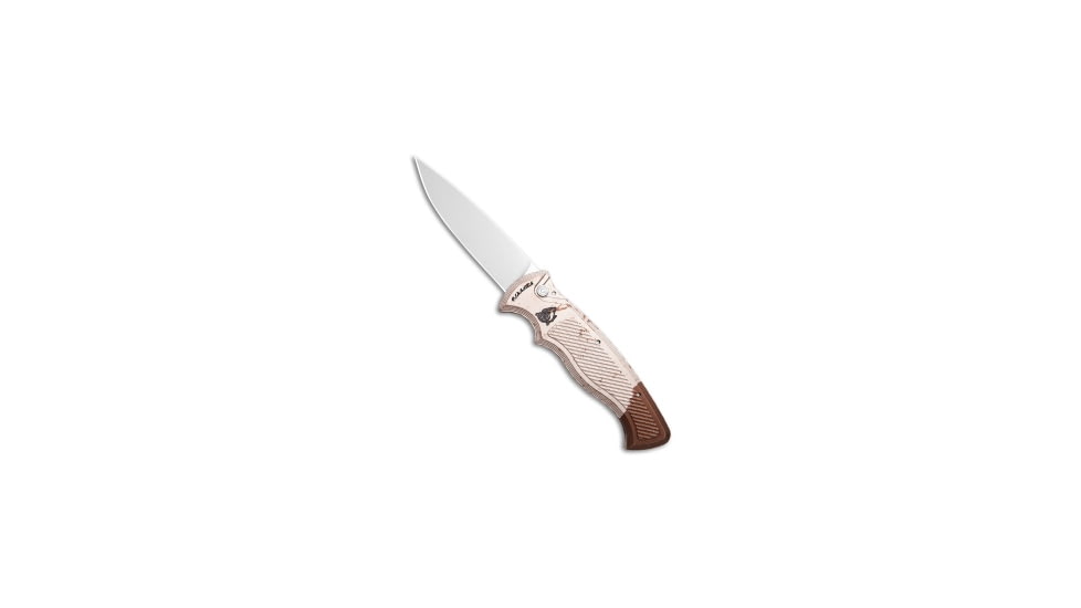 Piranha Piranha Velocity Automatic Knife Camo Aluminum 3.1" Mirror, Camo, 154CM, adult, BHQ-217988