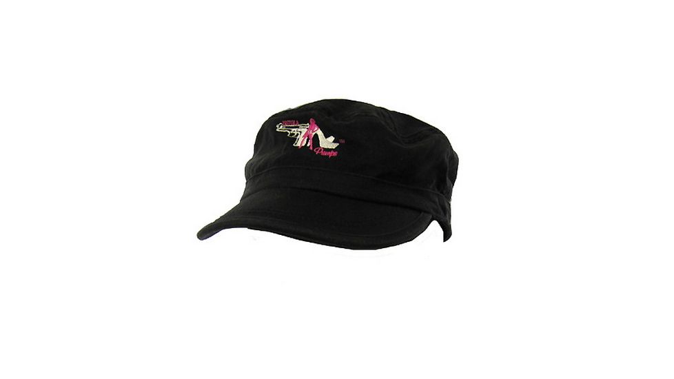 Pistols and Pumps Black Military-Style Cap w/ Logo 79248