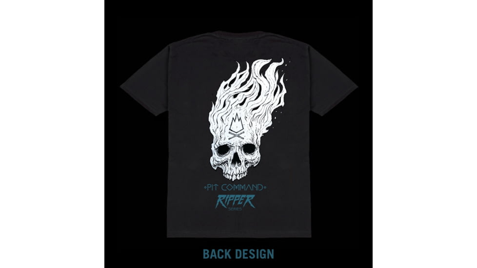Pit Command FLAMING SKULL T-SHIRT - RIPPER SERIES 2023, reaper-t-shirt-ripper-series-2023