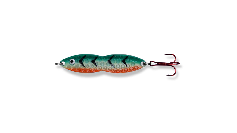 PK Lures Flutter Fish Spoon 1/4 oz., Firetiger Glow, FF1FTG