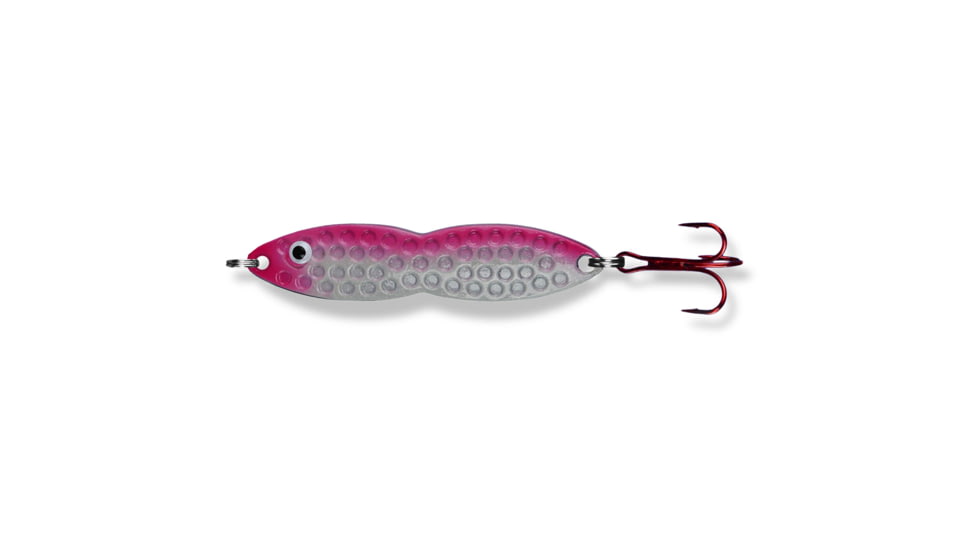 PK Lures Flutter Fish Spoon 1/4 oz., Pink Pearl Glow, FF1PPG