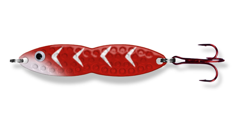 PK Lures Flutter Fish Spoon 1/4 oz., Red Glow, FF1RG