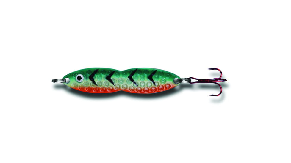 PK Lures Flutter Fish Spoon 3/8 oz., Firetiger Glow, FF2FTG