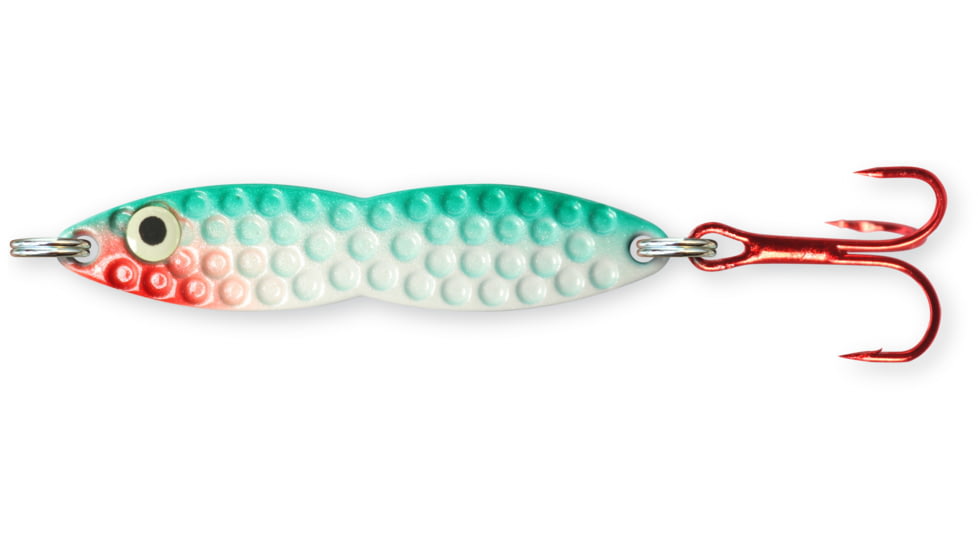 PK Lures Flutter Fish Spoon 3/8 oz., Green Pearl Glow, FF2GPG