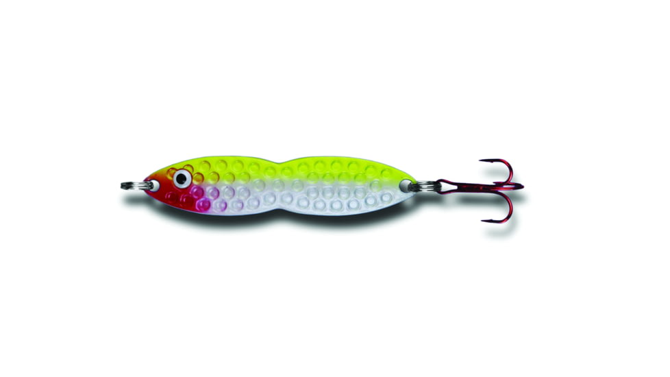 PK Lures Flutter Fish Spoon 3/8 oz., Pearl Chartreuse, FF2PCH