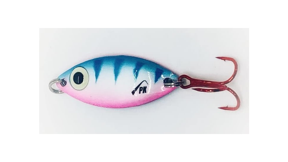 PK Lures PK Spoon, 3/8 oz. Blue Pearl Glow, PK2BPG