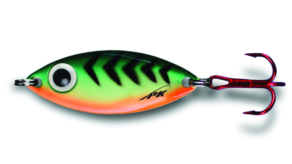 PK Lures PK Spoon, 3/8 oz. Firetiger Glow, PK2FTG