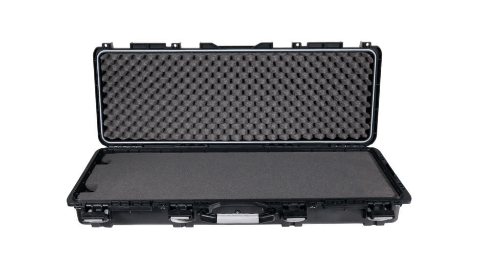 Plano Element Gun Eqpmnt Case 44 in Double Tact Gun w/Gray Accent, Black, PLAM9440