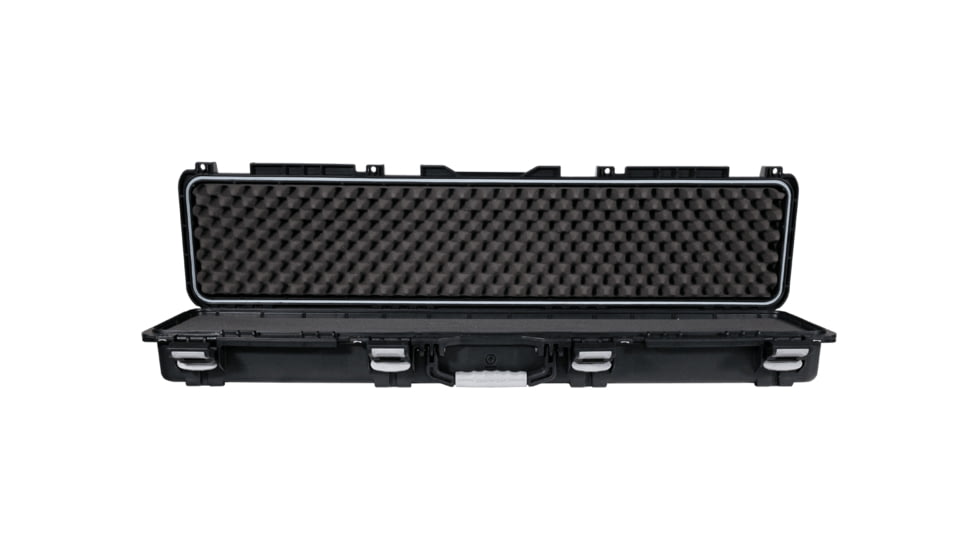 Plano Element Gun Eqpmnt Case 50in Single Long Gu w/Gry Accent, Black, PLAM9501