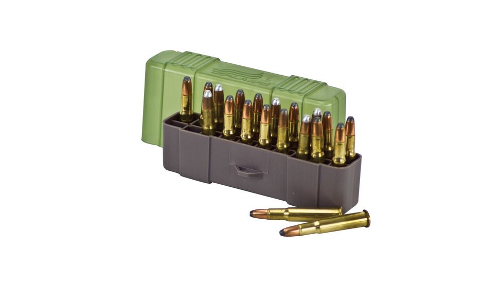 Plano 20 Count Small Ammo Case w/Slip Cover, .22-250, .243 Win. Cal &amp; Similar