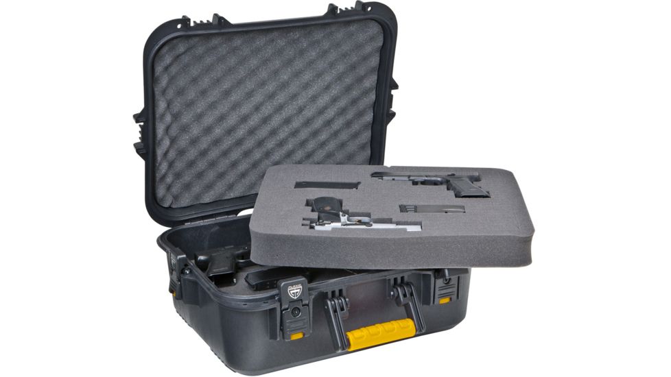 Plano All Weather Extra Large Pistol Case w/ Deluxe Latches, 20.75in, Black, 108031