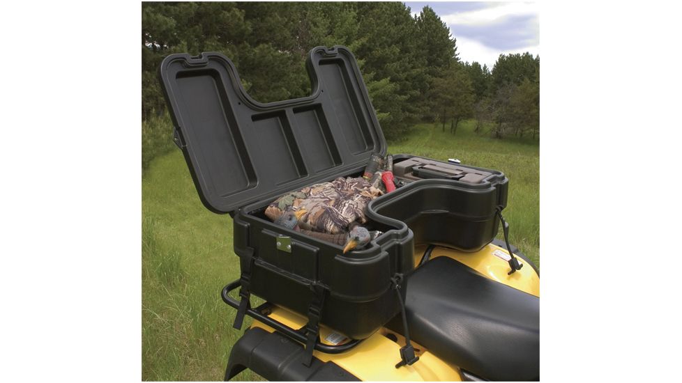 Plano Rear Mount ATV Box w/ Hinged Cover - Black 1510-01