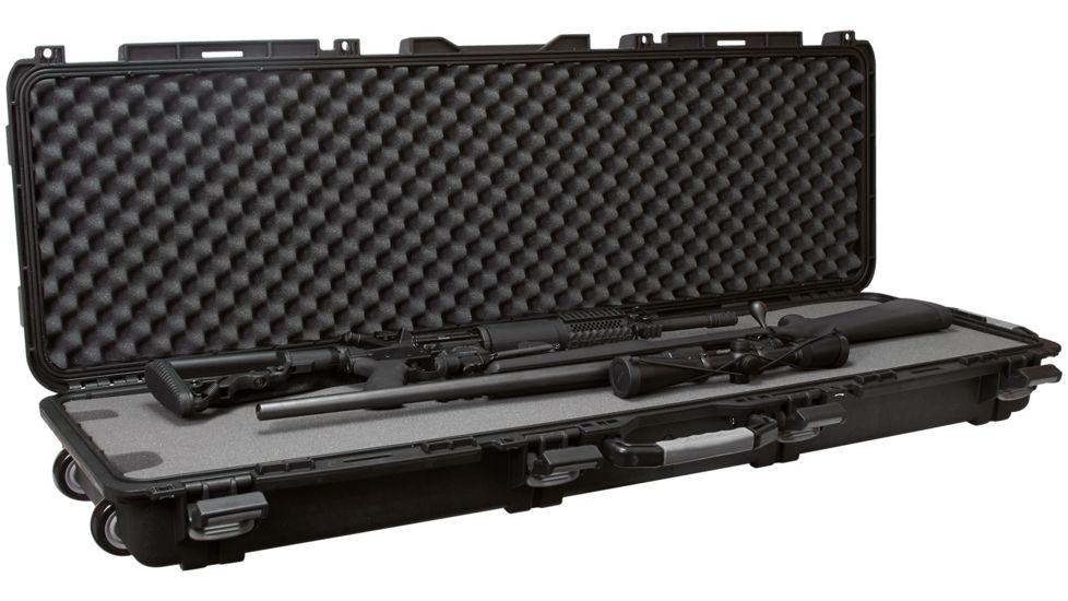 DEMO, Plano Field Locker Mil-Spec Double Long Gun Case w/Wheels, Black, 109540