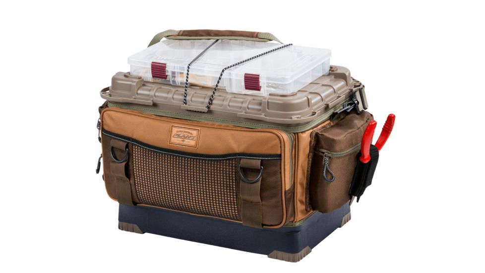 Plano Guide Series Hydro-Flo bag - includes six 3750's, Tan/Brown/Blue, 467430