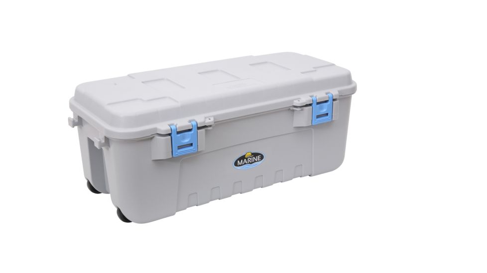 Plano 108 Quart Marine Box with OR seal and Wheels, Marine Grey/Blue, 191960