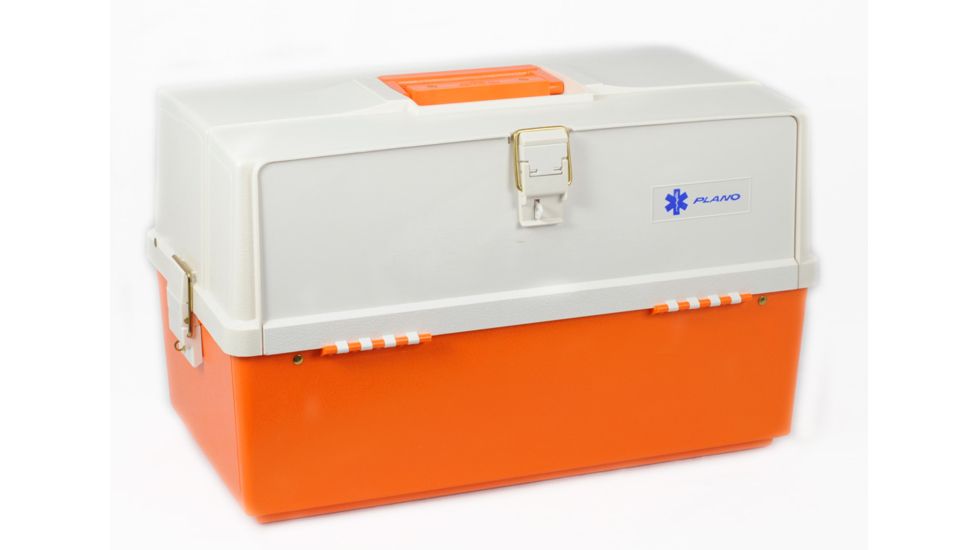 Plano XL Front Access 3 Tray Box - Orange &amp; White 747-004