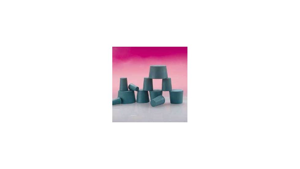 Plasticoid Green Neoprene Stoppers, Solid 0--M350