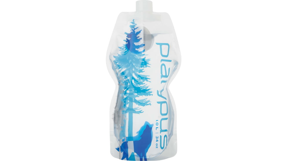 Platypus SoftBottle with Closure Cap, Wild Blue, 1 Liter, 10964