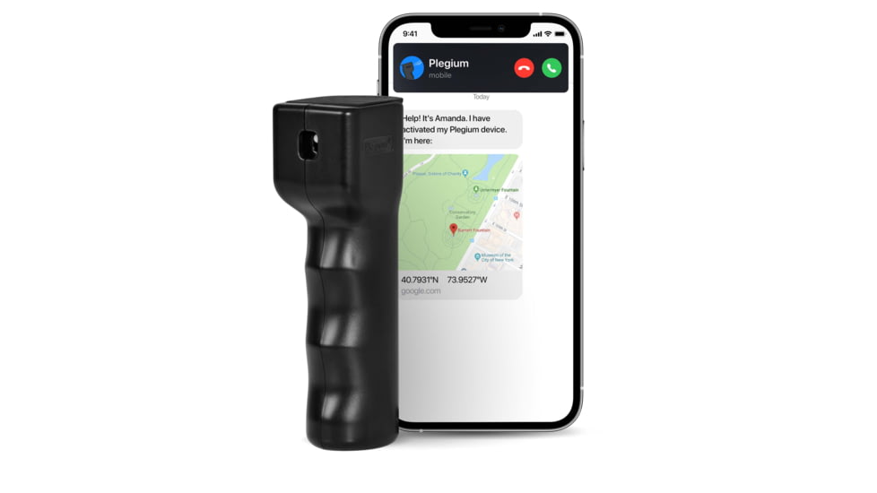 Plegium Smart Mini Pepper Spray, Black, SPSM-BL