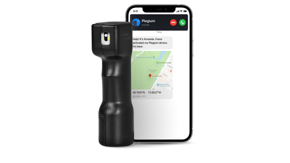 Plegium Smart Pepper Spray, Black, SPS-BL