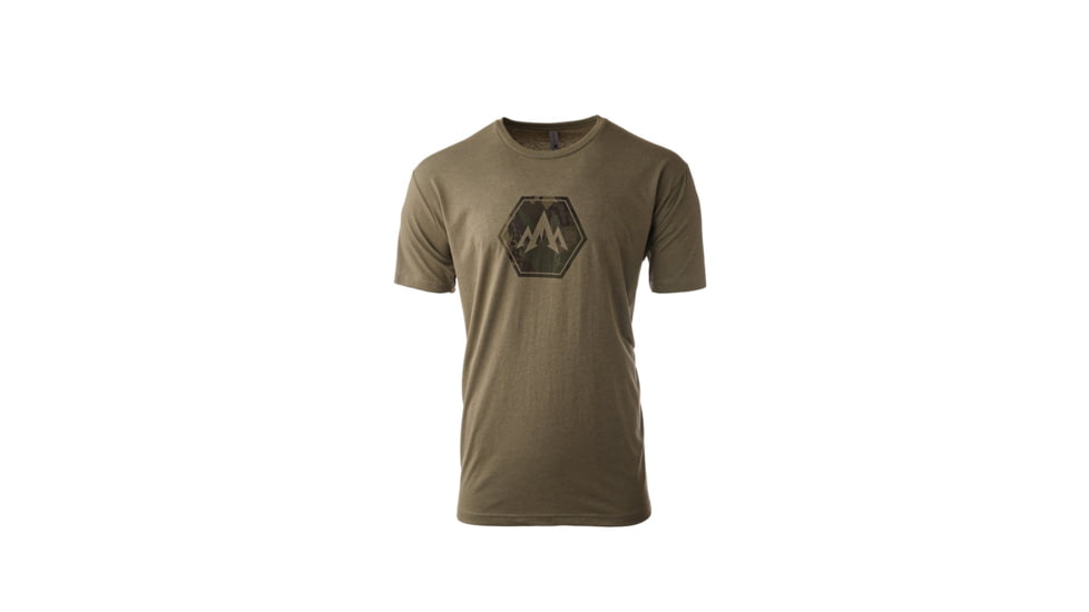 Pnuma Outdoors Lifestyle Camo Hex T-Shirt - Mens, Olive, 3XL, PSSCHOXXX